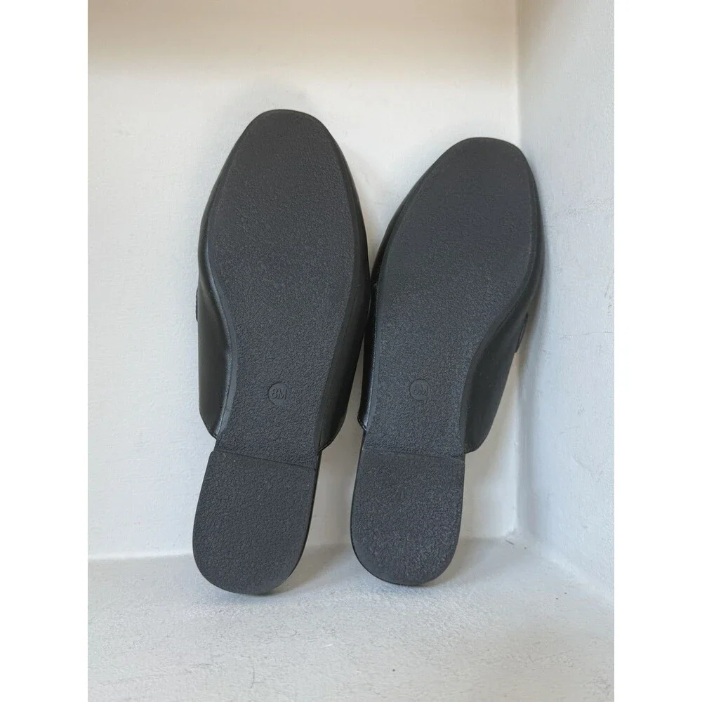 Cushionaire Yoga Mule Loafers Size 8 Black Horsebit Slip On Comfort Flats